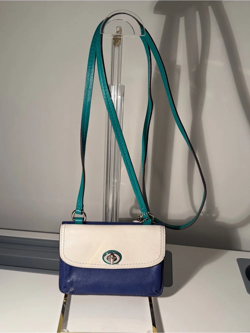 Coach Colorblock Crossbody Wallet Bag